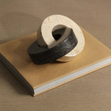 Linked Sculpture, Cream/Grey