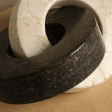 Linked Sculpture, Cream/Grey