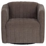 Garrison Swivel Lounge Chair, Rika Chocolate