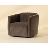 Garrison Swivel Lounge Chair, Rika Chocolate