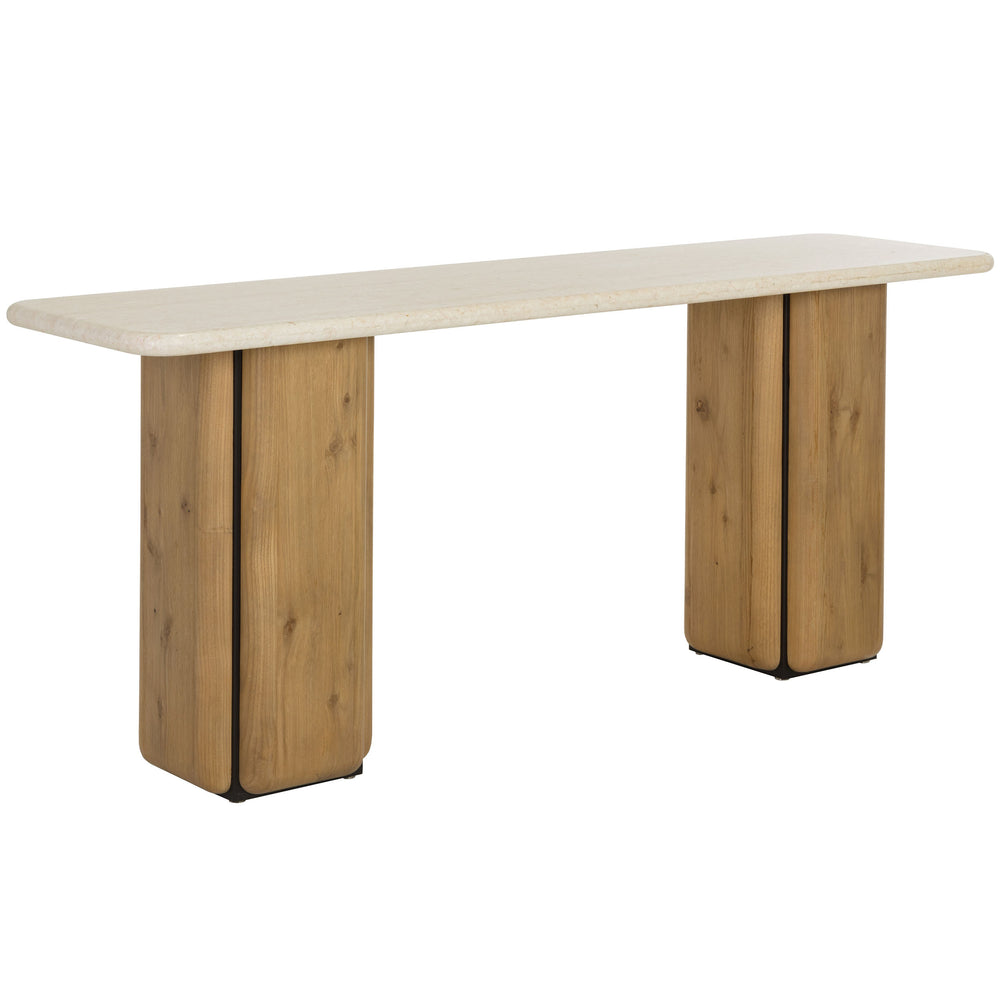 Zeno Console Table, Medium Brown