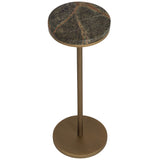 Ivor End Table, Bronze Marble