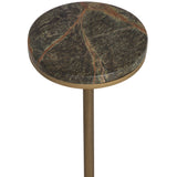 Ivor End Table, Bronze Marble