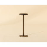 Ivor End Table, Bronze Marble