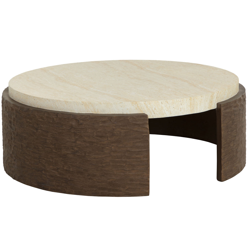 Mesa Coffee Table, Travertine Look