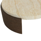 Mesa Coffee Table, Travertine Look