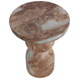 Orielle End Table, Affogato Marble Look