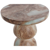 Orielle End Table, Affogato Marble Look