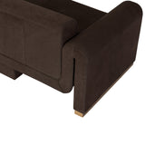 Romer Leather Sofa, Nubuck Cocoa