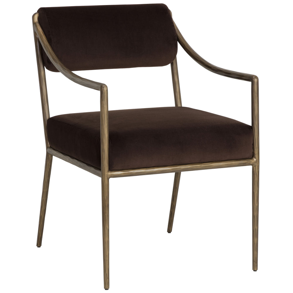 Leticia Dining Armchair, Diamond Mink, Set of 2
