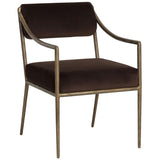 Leticia Dining Armchair, Diamond Mink, Set of 2