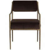 Leticia Dining Armchair, Diamond Mink, Set of 2