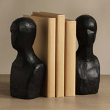 Wisdom Bookend, Black, Set of 2