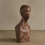 Wisdom Bookend, Brown Marble-Like, Set of 2