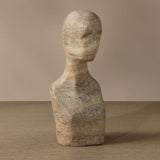 Wisdom Bookend, Sand Beige Travertine Look, Set of 2