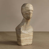 Wisdom Bookend, Sand Beige Travertine Look, Set of 2