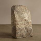 Strata Bookend, Travertine Look, Set of 2