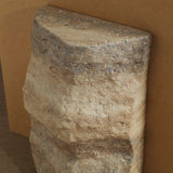 Strata Bookend, Travertine Look, Set of 2