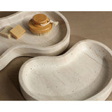Amoeba Tray, Taupe, Set of 2