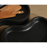 Amoeba Tray, Black, Set of 2