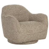 Tesoro Swivel Chair, Torched Meringue