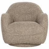 Tesoro Swivel Chair, Torched Meringue