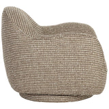 Tesoro Swivel Chair, Torched Meringue