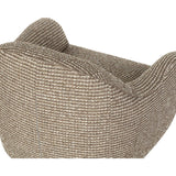 Tesoro Swivel Chair, Torched Meringue
