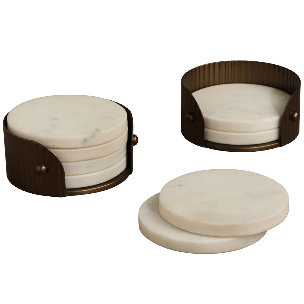 California Coaster Set, White