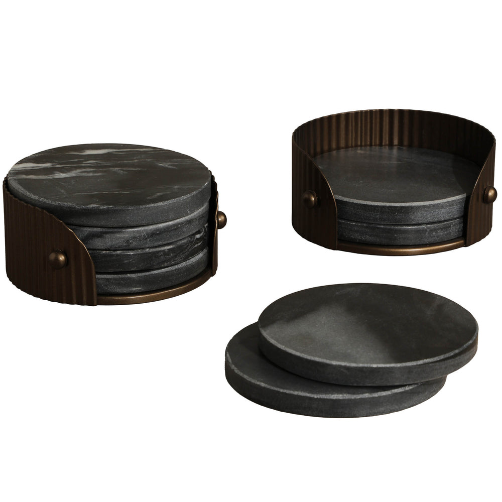 California Coaster Set, Black