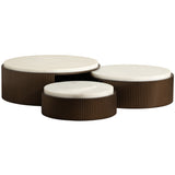 Montecito Platter, White, Set of 3