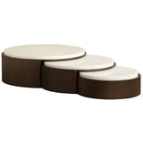 Montecito Platter, White, Set of 3