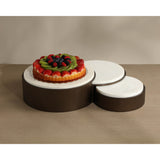 Montecito Platter, White, Set of 3
