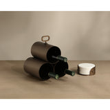 Mendocino 3 Bottle Wine Rack, Gold