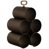 Mendocino 5 Bottle Wine Rack, Gold