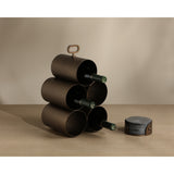 Mendocino 5 Bottle Wine Rack, Gold