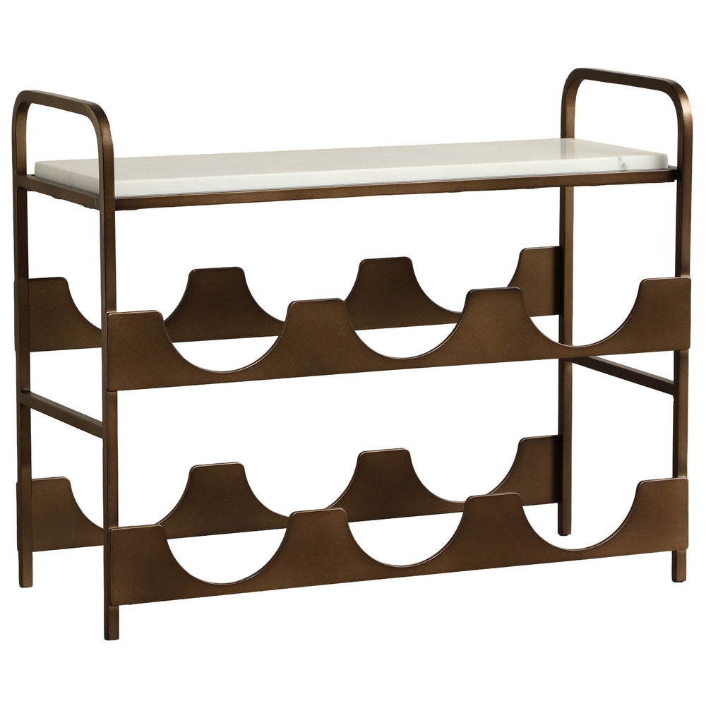Rhone Wine Rack, Gold