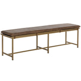 Zancor Leather Bench by Sunpan