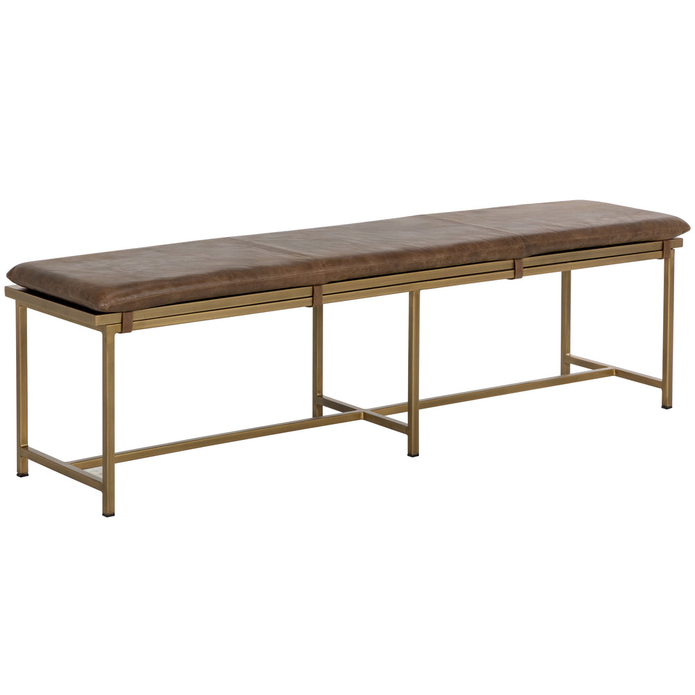 Zancor Leather Bench by Sunpan
