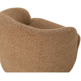 Fuwari Swivel Chair, Macio Camel