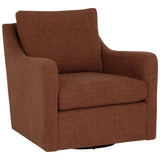 Brianna Swivel Chair, Rhine Russet
