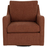 Brianna Swivel Chair, Rhine Russet