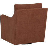 Brianna Swivel Chair, Rhine Russet