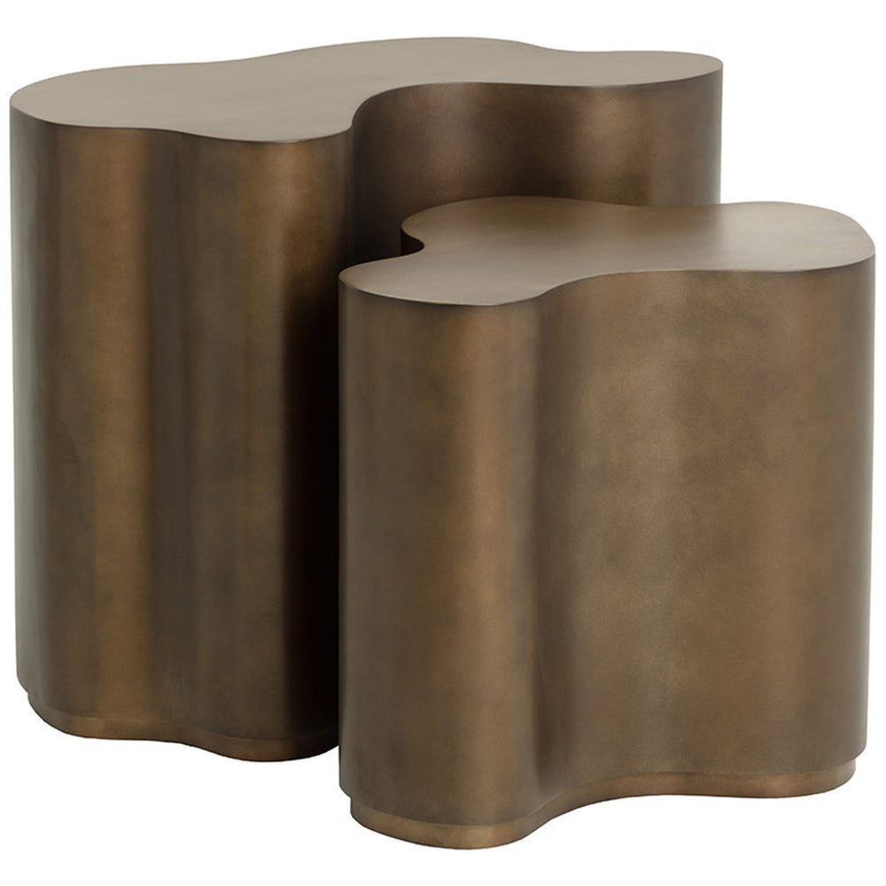Boise Nesting Side Tables, Antique Bronze, Set of 2