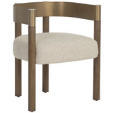 Manolo Dining Armchair, Santa Cruz Oatmeal
