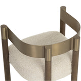 Manolo Dining Armchair, Santa Cruz Oatmeal