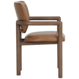 Fremont Leather Dining Armchair, Missouri Cognac