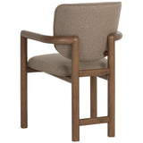 Fremont Leather Dining Armchair, City Warm Taupe