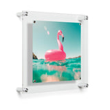 Single Acrylic Magnet Wall Frame - CHOOSE YOUR SIZE (Silver/Gold)-Frames-High Fashion Home