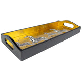 Lacquer Bar Tray, Zebras-Accessories-High Fashion Home